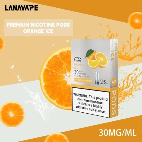 LANA透明發光煙彈橙子味